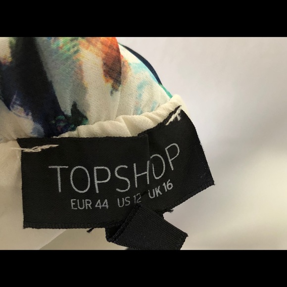 TopShop Leopard Strapless Maxi Dress Size 12 - Picture 5 of 6